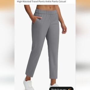 Elegant Gray Ankle Pants
